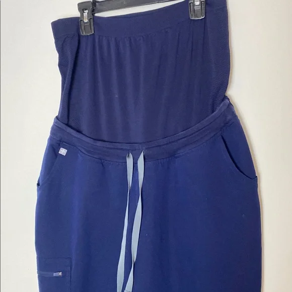Figs Maternity Zamora Jogger Scrub Pants Lot Women's Size Medium Navy Medical - Picture 3 of 11